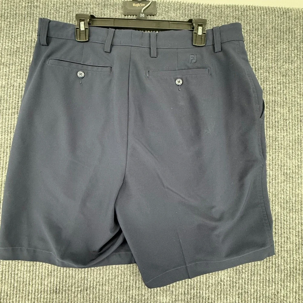 FootJoy Golf Shorts Mens 38 Navy Blue Excellent Performance Stretch‎ Flat Front